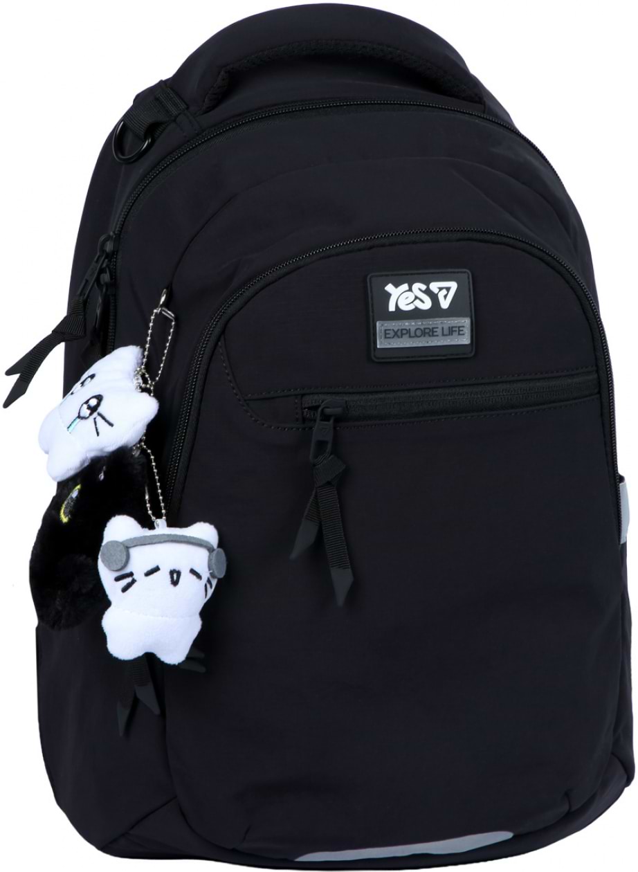 Рюкзак школьный YES ТS-54M Black Cat (550326)
